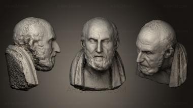 Busts and heads antique and historical (BUSTA_0363) 3D model for CNC machine